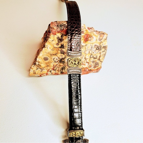Brighton Womens Belt, Size 32/ML, Black with Brown Changeable Back main image 4